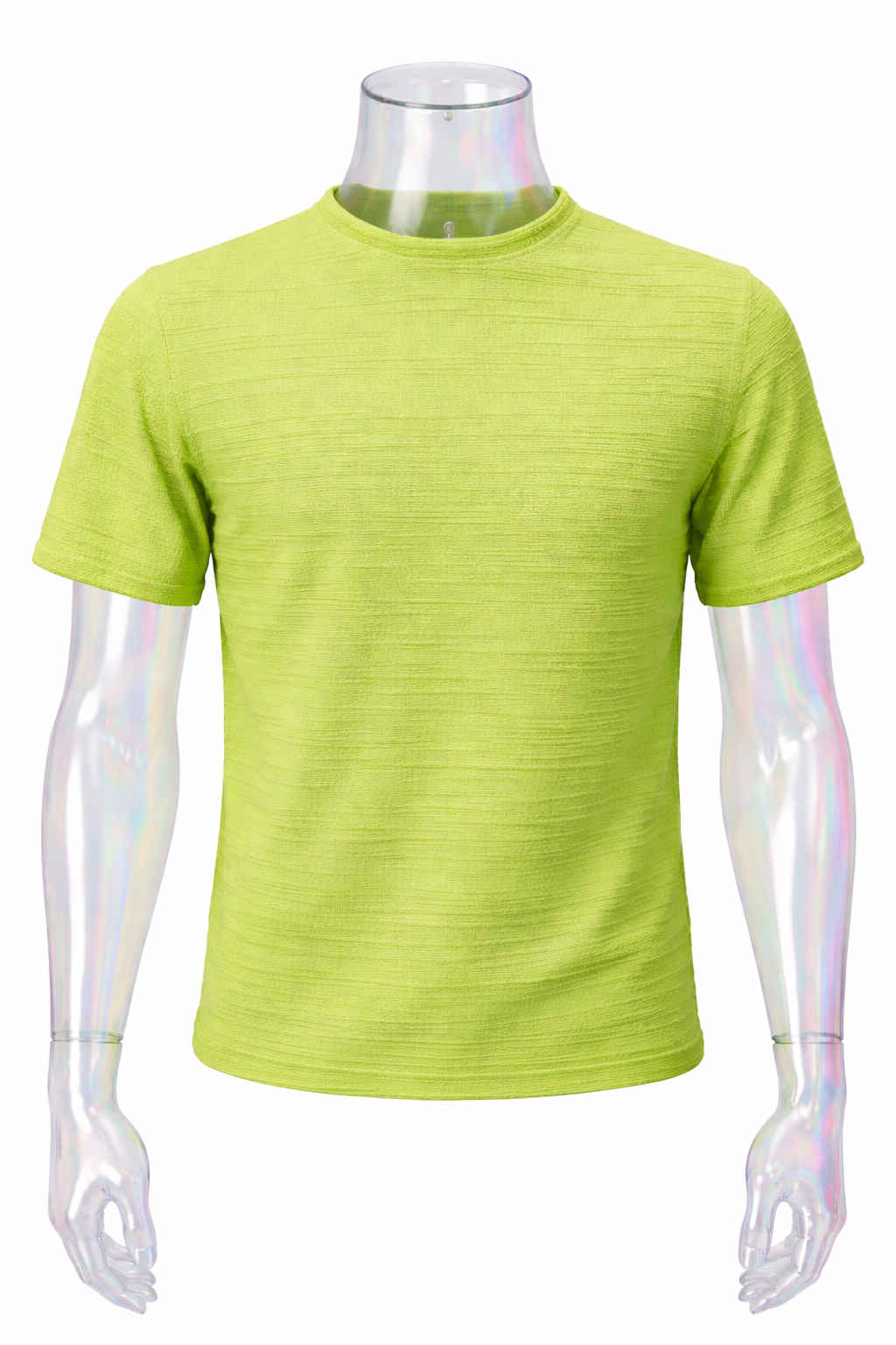 Camiseta Ajustada Jardim Verde-Limão