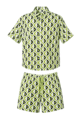 Conjunto (Camisa + Shorts) Verde e Preto