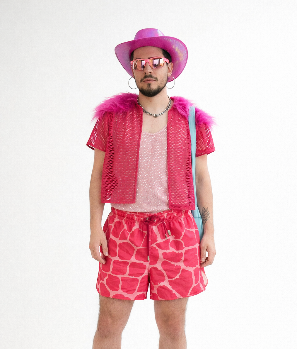 Fantasia de Caubói Rosa Vegana